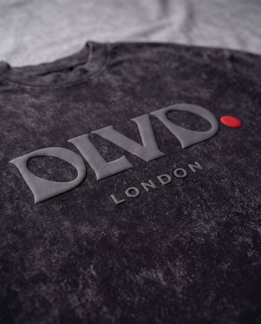 Black DLVD Classic tee front on model
